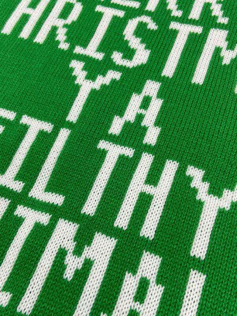 Men's Unique Random Print Knit Sweater for Spring and Summer Celebrations