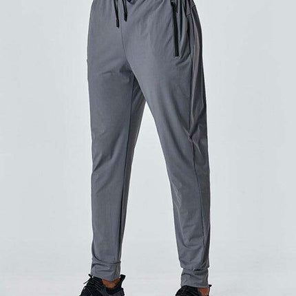 Men's Versatile Athletic Zipper Pants for Active Lifestyles - Très Elite