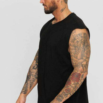 Men's Versatile Sleeveless Muscle Tank Top for Active and Casual Wear - Très Elite