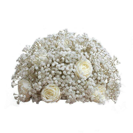 Milky White Silk Baby's Breath Floral Arrangement for Elegant Decor - Très Elite