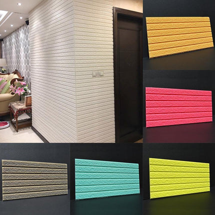 Modern 3D Foam Brick Wall Panels for Stylish Home Decor and Soundproofing..