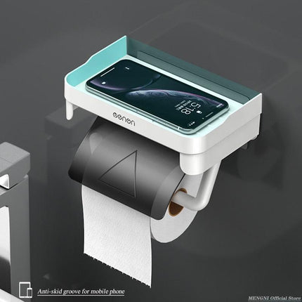 Modern Adhesive Toilet Paper Holder - Stylish Space-Saving Solution - Très Elite
