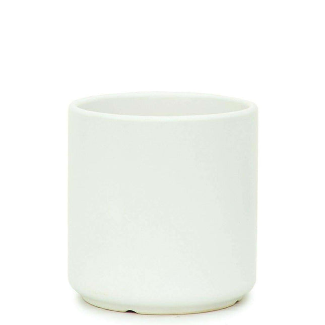 Modern Adjustable White Ceramic Planters with Custom Drainage Solutions