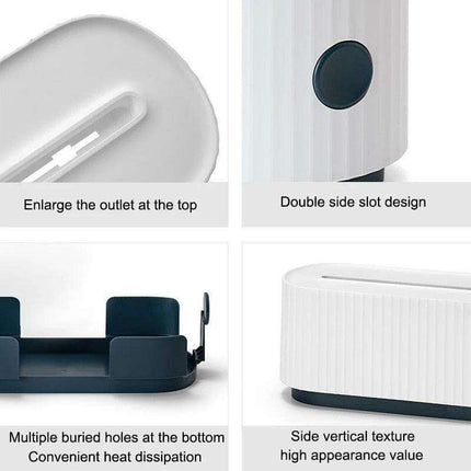 Modern Cable Organizer Hub for Power Strips and Cords - Très Elite