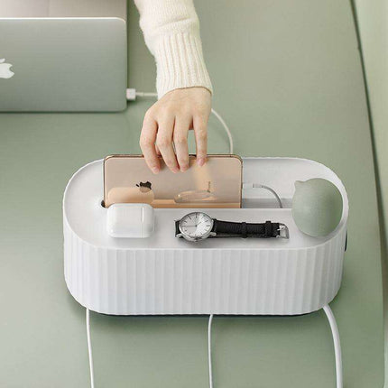 Modern Cable Organizer Hub for Power Strips and Cords - Très Elite