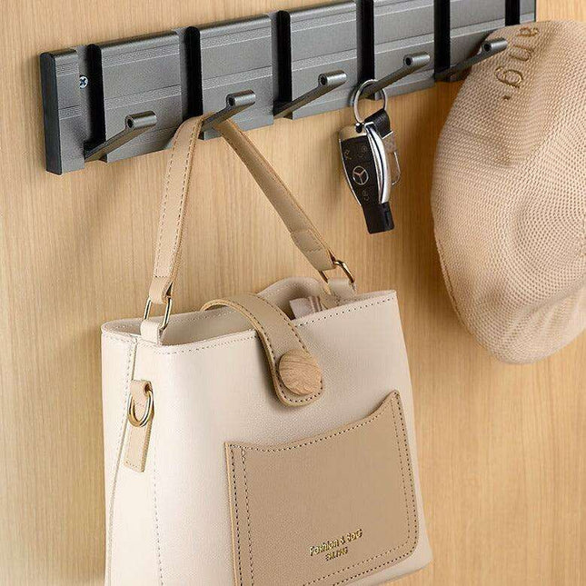 Modern Electroplated Aluminum Wall Hook Set - Elegant Storage Solution