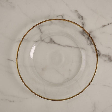 Modern Elegance Ceramic Dinnerware Set with Glass Accent - Elevate Your Dining Experience - Très Elite