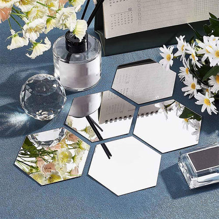 Modern Geometric Acrylic Reflective Wall Tiles for Stylish Home Decor