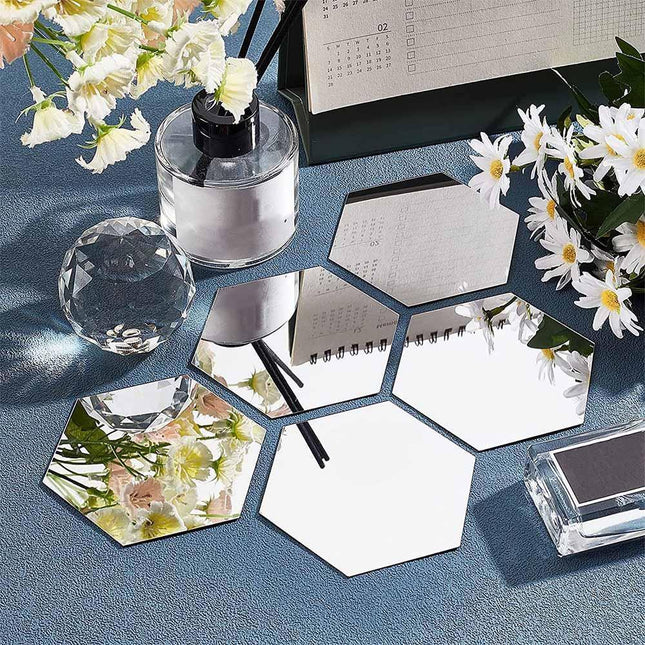 Modern Geometric Acrylic Reflective Wall Tiles for Stylish Home Decor