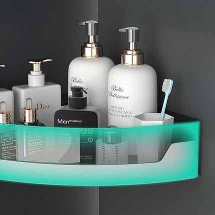 Modern Gray Nail-Free Shower Organizer for Effortless Bathroom Storage - Très Elite