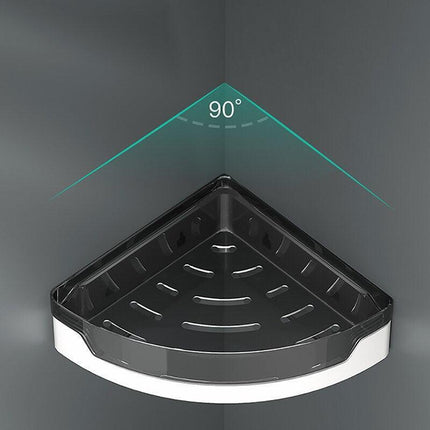 Modern Gray Nail-Free Shower Organizer for Effortless Bathroom Storage - Très Elite