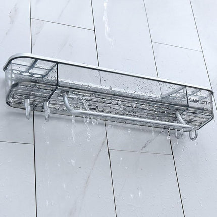 Modern Gray Triangular Bathroom Storage Rack - Sleek Plastic Organizer Solution..