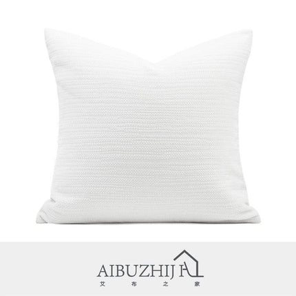 Modern Korean Geometric Patchwork Cushion Collection with Bold Orange Accents - Trendy Pillow Covers for Elegant Spaces - Très Elite