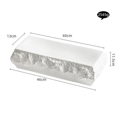 Modern Minimalist White Stone Dining Plate Collection - Elevate Your Table Setting - Très Elite