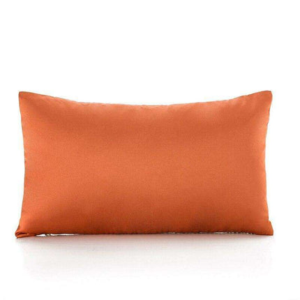 Modern Orange Geometric Stripe Cushion Cover - Inspired by Korean Aesthetics
