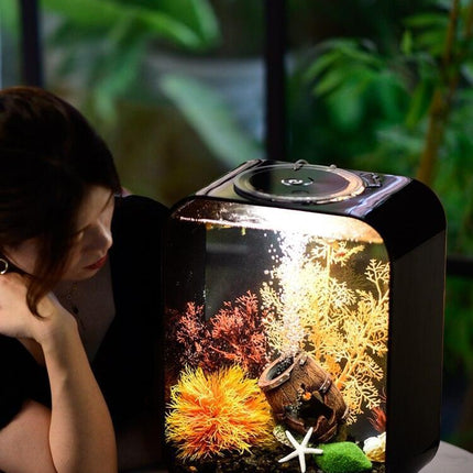 Modern Serenity LED Acrylic Aquarium for Stylish Spaces - Très Elite