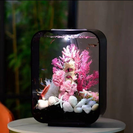 Modern Serenity LED Acrylic Aquarium for Stylish Spaces - Très Elite