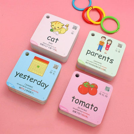 Montessori Bilingual Flashcards for Kids: Chinese & English Language Learning Set - Très Elite