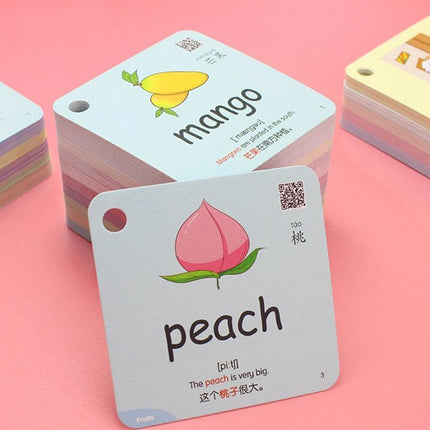 Montessori Bilingual Flashcards for Kids: Chinese & English Language Learning Set - Très Elite
