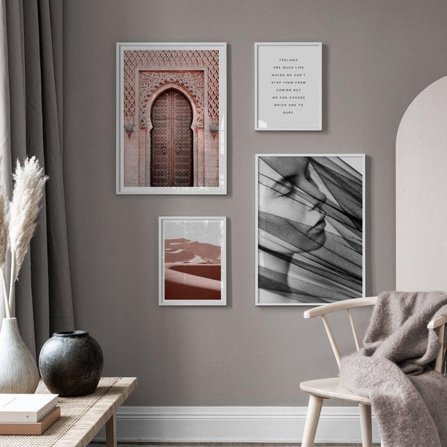 Moroccan Charm Vertical Canvas Art Prints - Transform Your Space with Artistic Grace