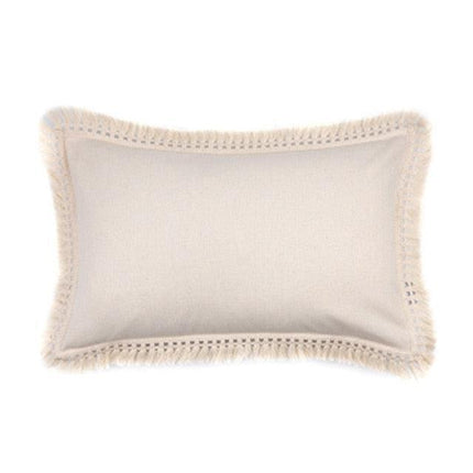 Moroccan-Inspired Chic Tassel Throw Pillow Cover - Embroidered Cozy Decor - Très Elite