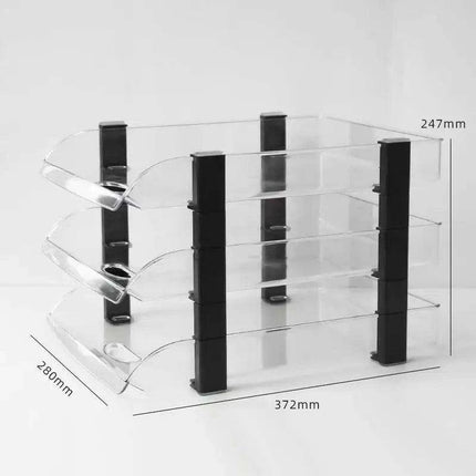 Multi-Layered A4 File Organizer and Bookshelf - Essential Office Storage Solution- Très Elite- Très Elite