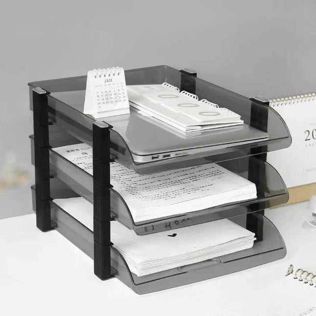 Multi-Layered A4 File Organizer and Bookshelf - Essential Office Storage Solution