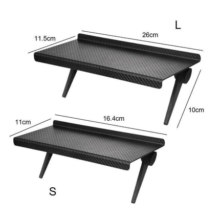 Multifunctional Adjustable Media Shelf with Cable Organization - Contemporary Device Stand - Très Elite
