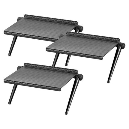 Multifunctional Adjustable Media Shelf with Cable Organization - Contemporary Device Stand - Très Elite