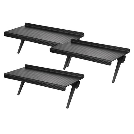 Multifunctional Adjustable Media Shelf with Cable Organization - Contemporary Device Stand - Très Elite