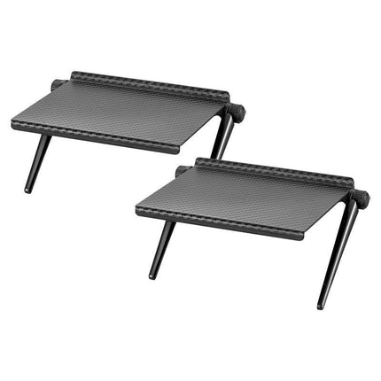 Multifunctional Adjustable Media Shelf with Cable Organization - Contemporary Device Stand - Très Elite
