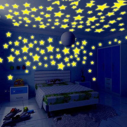 Mystical Dreamy Night Glow Star Sticker Collection - Whimsical Decor for Kids - Très Elite