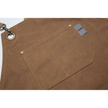Versatile Canvas Apron with Large Storage Pocket for Gardeners and Creatives