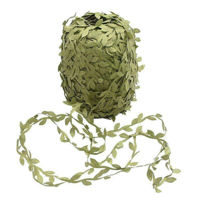 Nature-Inspired Green Ivy Vine Ribbon: Elevate Your Crafting and Decor with a Touch of Elegance