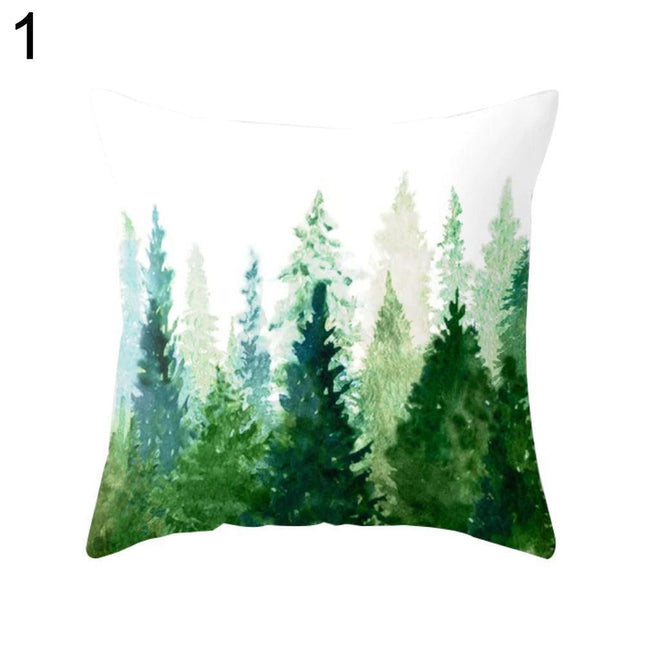 Nature's Harmony Decorative Pillow Cover with Pineapple Accent