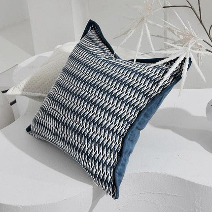 Nordic Blue Luxe Reversible Cushion Set - Transform Your Home with Dual Print Elegance - Très Elite