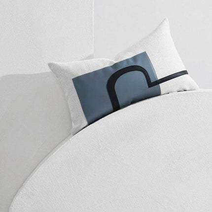 Nordic Blue Luxe Reversible Cushion Set - Transform Your Home with Dual Print Elegance - Très Elite