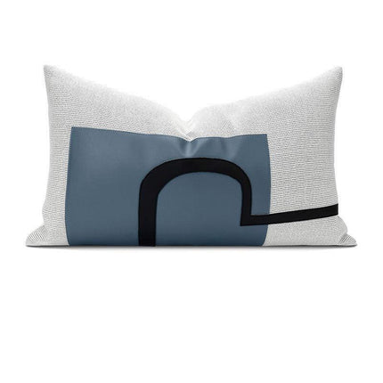 Nordic Blue Luxe Reversible Cushion Set - Transform Your Home with Dual Print Elegance - Très Elite