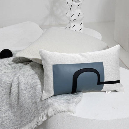 Nordic Blue Luxe Reversible Cushion Set - Transform Your Home with Dual Print Elegance - Très Elite