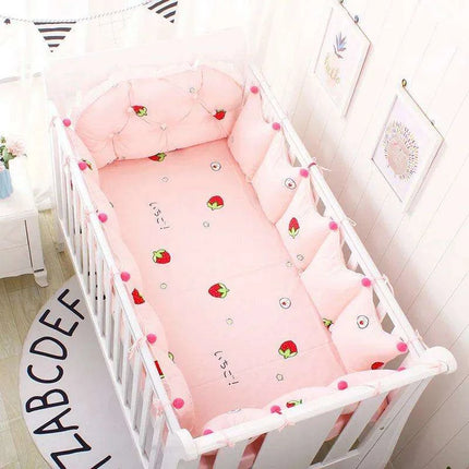 Nordic Chic 5-Piece Cotton Baby Crib Bedding Ensemble with Scandinavian Influence - Très Elite