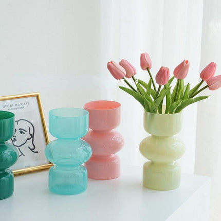 Nordic Chic Glass Vase - Elevate Your Home Decor with Modern Style - Très Elite