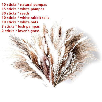 Nordic Chic Pampas Dried Flower Bouquet: Timeless Home Decor for Any Celebration - Très Elite