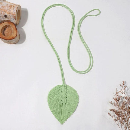 Nordic Elegance: Hand-Woven Cotton Rope Curtain Tiebacks with Tassels - Très Elite