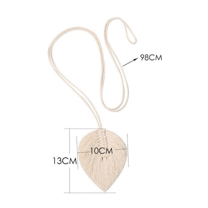 Nordic Elegance: Hand-Woven Cotton Rope Curtain Tiebacks with Tassels - Très Elite