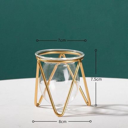 Nordic Elegance Handblown Glass Vase - Chic Decor Accent- Très Elite- Très Elite