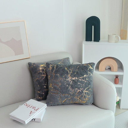 Nordic Elegance Luxe Cushion Cover Set in Timeless Black and Grey - Très Elite