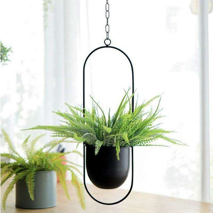 Nordic Elegance: Stylish Iron Plant Hanger for Versatile Greenery Display - Très Elite