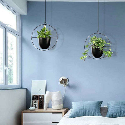 Nordic Elegance: Stylish Iron Plant Hanger for Versatile Greenery Display - Très Elite