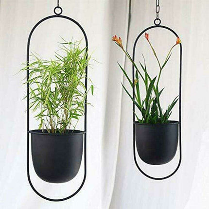 Nordic Elegance: Stylish Iron Plant Hanger for Versatile Greenery Display - Très Elite