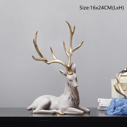 Nordic Graceful Deer Sculpture: Infuse Artistic Charm into Your Home